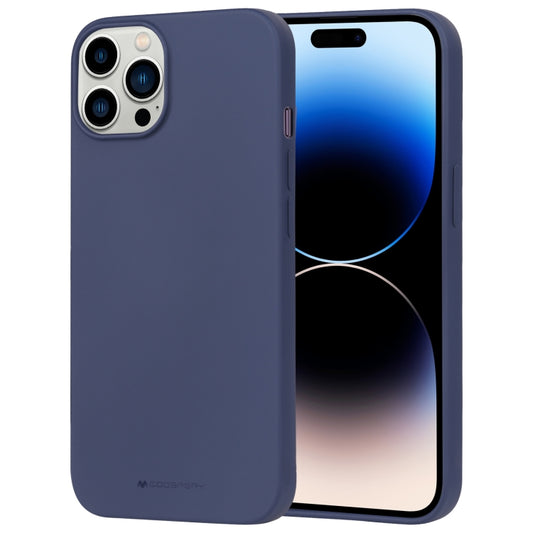 For iPhone 15 Pro Max GOOSPERY SOFT FEELING Liquid TPU Soft Phone Case(Dark Blue) by GOOSPERY