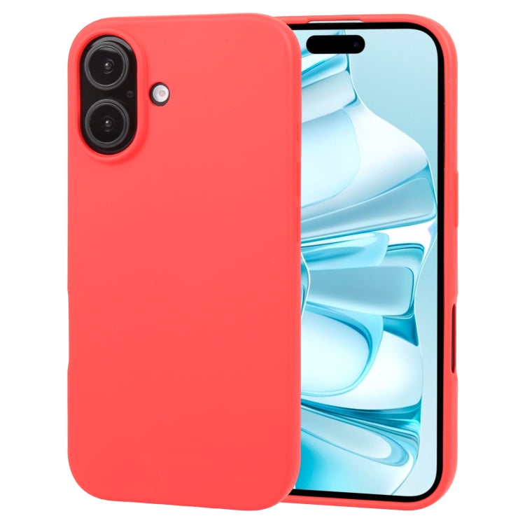 For iPhone 16 GOOSPERY SOFT FEELING Liquid TPU Soft Phone Case(Red) by GOOSPERY