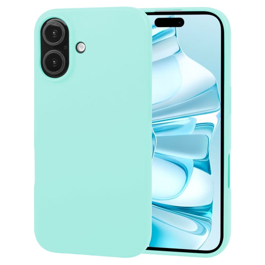 For iPhone 16 GOOSPERY SOFT FEELING Liquid TPU Soft Phone Case(Mint Green) by GOOSPERY