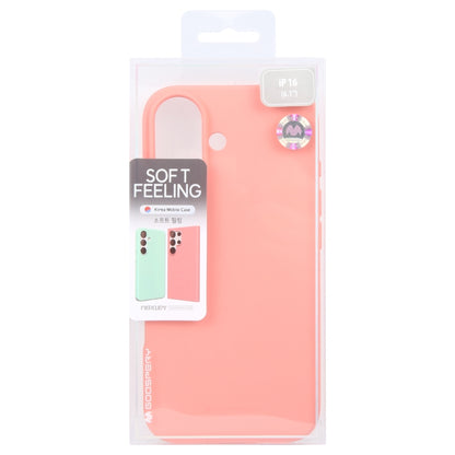 For iPhone 16 GOOSPERY SOFT FEELING Liquid TPU Soft Phone Case(Pink) by GOOSPERY
