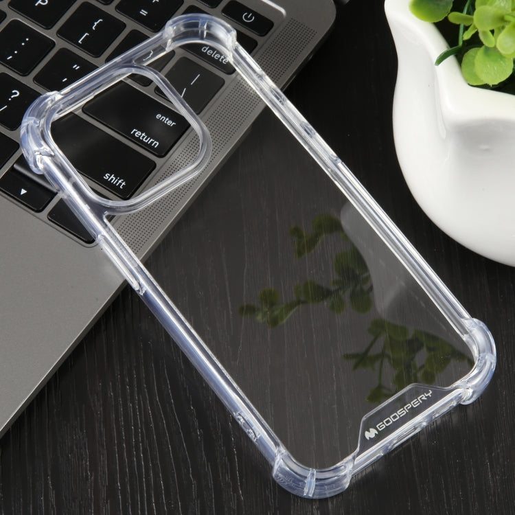 For iPhone 15 Pro MERCURY GOOSPERY SUPER Four-Corner Shockproof TPU Phone Case(Transparent) by GOOSPERY