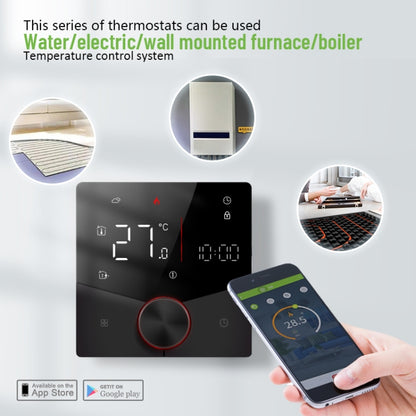 BHT-009GCLW Boiler Heating WiFi Smart Home LED Thermostat(Black) by bashfashion