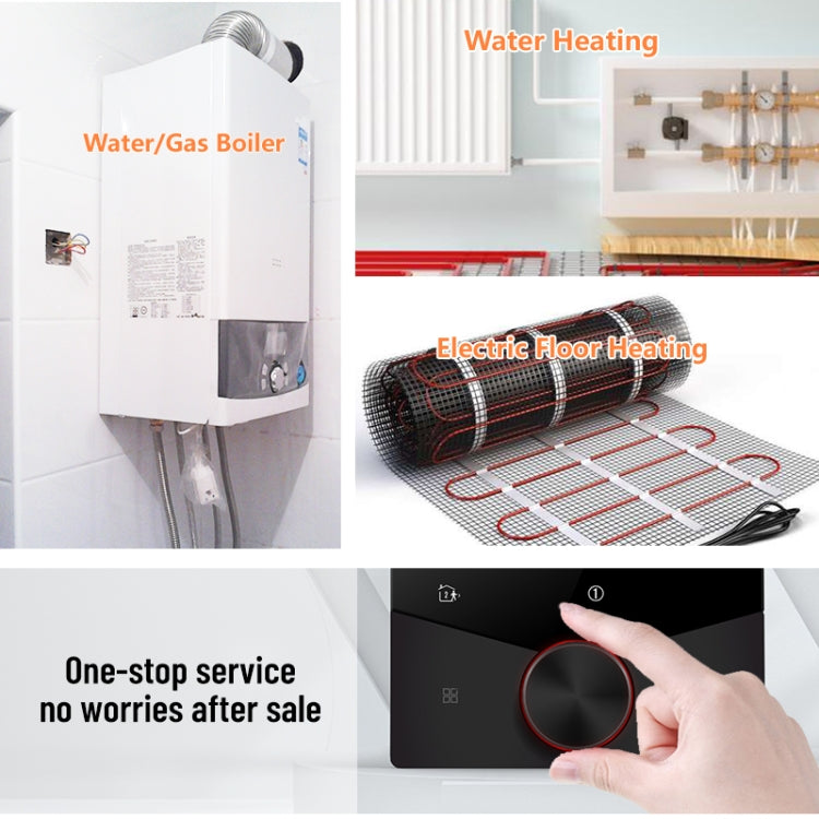 BHT-009GCLW Boiler Heating WiFi Smart Home LED Thermostat(Black) by bashfashion