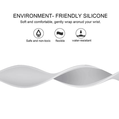 For Apple Watch Series 9&8&7 41mm / SE 3&SE 2&6&SE&5&4 40mm / 3&2&1 38mm Solid Color Elastic Silicone Watch Band, Size:M 143mm(White) by bashfashion