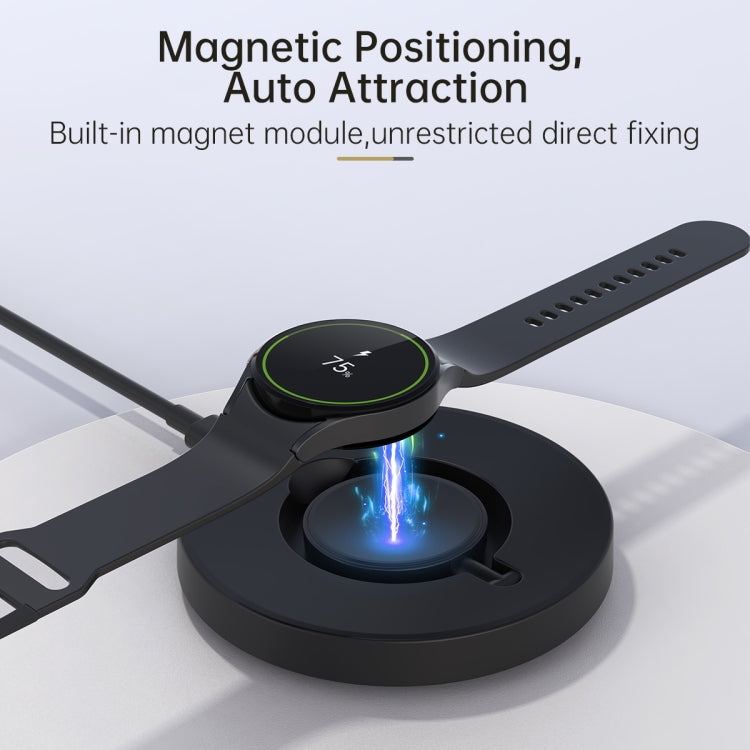 For Samsung Watch V17S Foldable Magnetic Wireless Charger(Black) by bashfashion