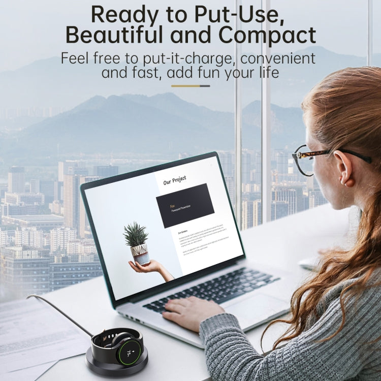 For Samsung Watch V17S Foldable Magnetic Wireless Charger(Black) by bashfashion