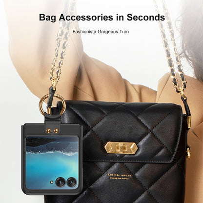 For Motorola Razr 40 Ultra GKK Ultra-thin PC Ring Holder Phone Case(Pink) by GKK