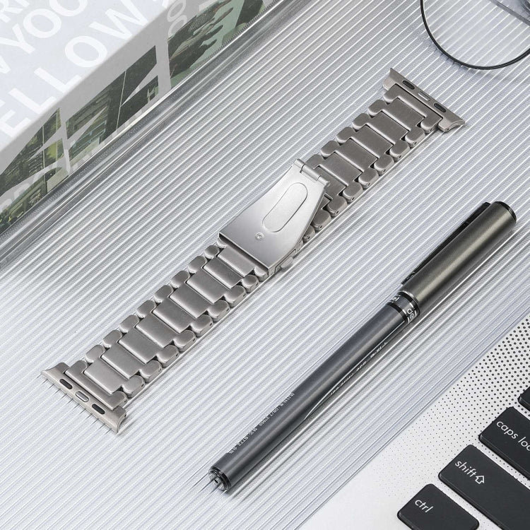 For Apple Watch Ultra 2 49mm Five Beads Titanium Steel Watch Band(Silver) by bashfashion