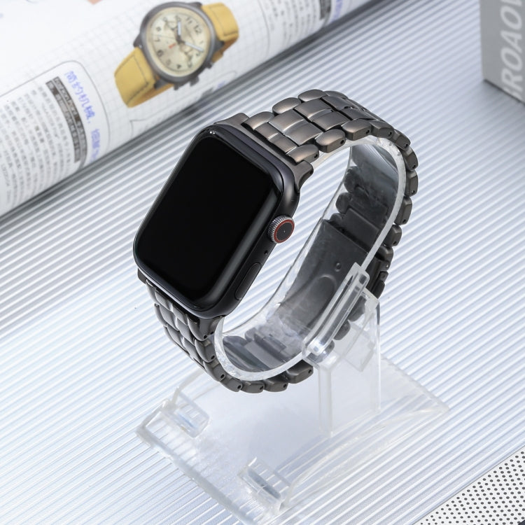 For Apple Watch Series 9 41mm Five Beads Titanium Steel Watch Band(Grey) by bashfashion