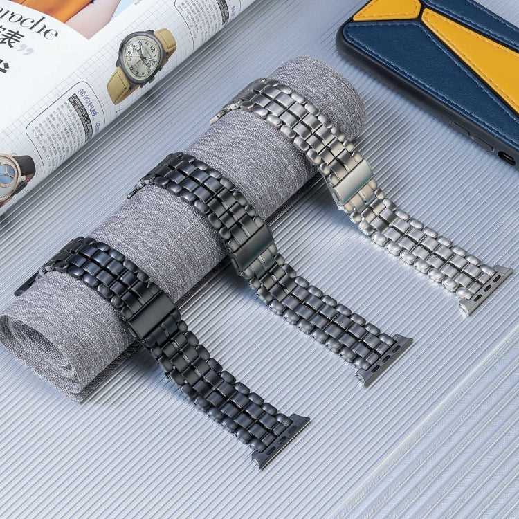 For Apple Watch Ultra 2 49mm Five Beads Titanium Steel Watch Band(Grey) by bashfashion