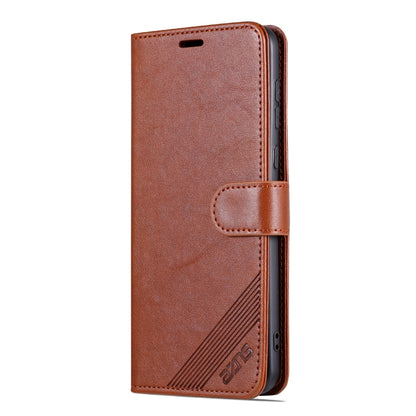 For Huawei Mate 60 Pro AZNS Sheepskin Texture Flip Leather Phone Case(Brown) by AZNS