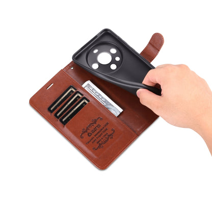 For Huawei Mate 60 Pro AZNS Sheepskin Texture Flip Leather Phone Case(Brown) by AZNS