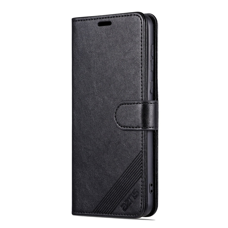 For Huawei Mate 60 Pro AZNS Sheepskin Texture Flip Leather Phone Case(Black) by AZNS