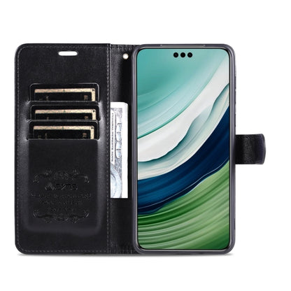 For Huawei Mate 60 Pro AZNS Sheepskin Texture Flip Leather Phone Case(Black) by AZNS
