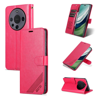 For Huawei Mate 60 Pro AZNS Sheepskin Texture Flip Leather Phone Case(Red) by AZNS