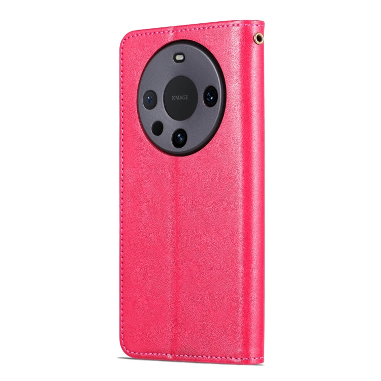 For Huawei Mate 60 Pro AZNS Sheepskin Texture Flip Leather Phone Case(Red) by AZNS