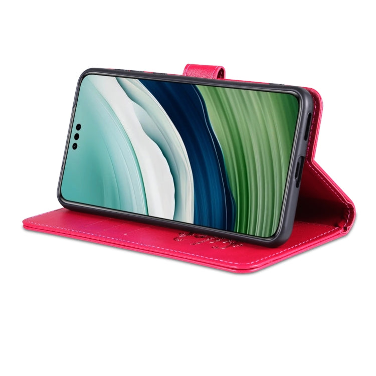 For Huawei Mate 60 Pro AZNS Sheepskin Texture Flip Leather Phone Case(Red) by AZNS