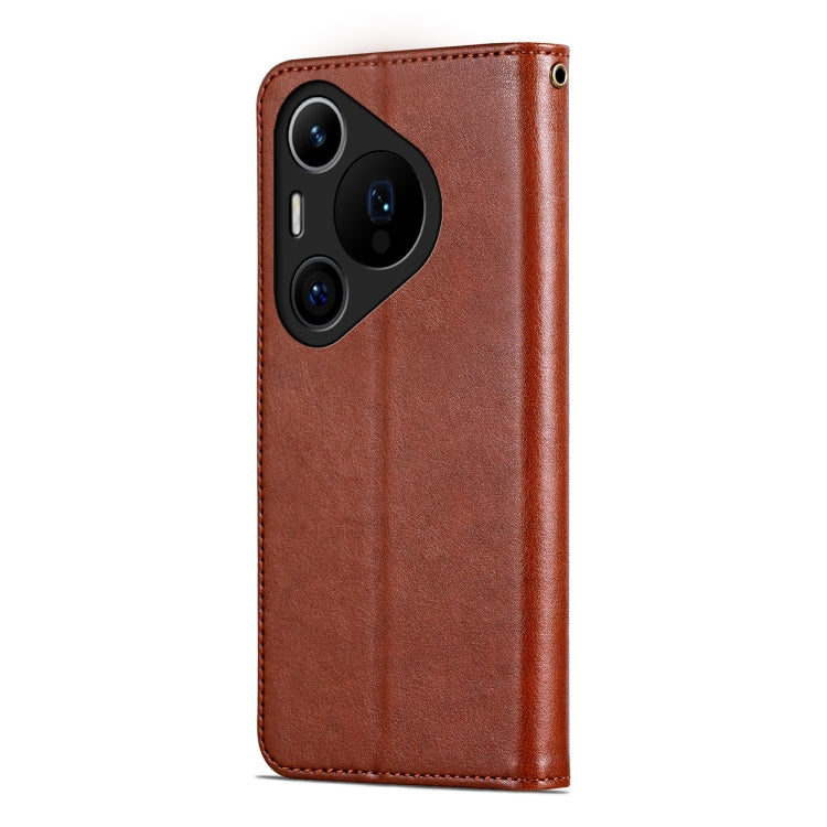 For Huawei Pura 70 Pro / 70 Pro+ AZNS Sheepskin Texture Flip Leather Phone Case(Brown) by AZNS