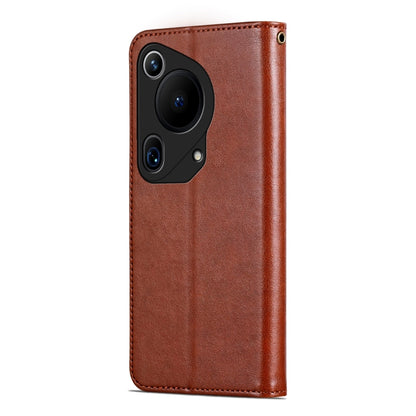 For Huawei Pura 70 Ultra AZNS Sheepskin Texture Flip Leather Phone Case(Brown) by AZNS
