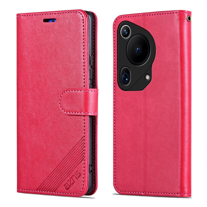 For Huawei Pura 70 Ultra AZNS Sheepskin Texture Flip Leather Phone Case(Red) by AZNS