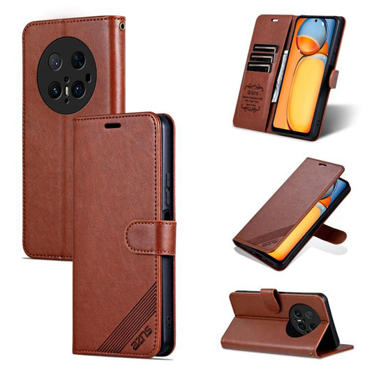 For Huawei Mate 70 Pro / 70 Pro+ AZNS Sheepskin Texture Flip Leather Phone Case(Brown) by AZNS