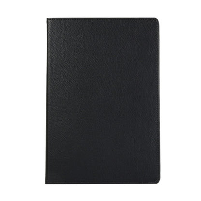 For Samsung Galaxy Tab S10 FE / S9 FE / S9 Litchi Texture 360 Degrees Rotation Holder Leather Tablet Case(Black) by bashfashion