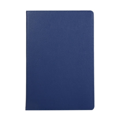 For Samsung Galaxy Tab S9+ / Tab S10+ Litchi Texture 360 Degrees Rotation Holder Leather Tablet Case(Blue) by bashfashion
