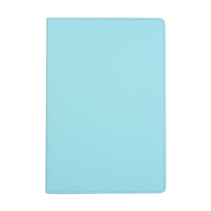 For Samsung Galaxy Tab S9+ / Tab S10+ Litchi Texture 360 Degrees Rotation Holder Leather Tablet Case(Sky Blue) by bashfashion