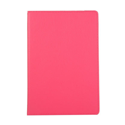 For Samsung Galaxy Tab S9 Ultra Litchi Texture 360 Degrees Rotation Holder Leather Tablet Case(Rose Red) by bashfashion
