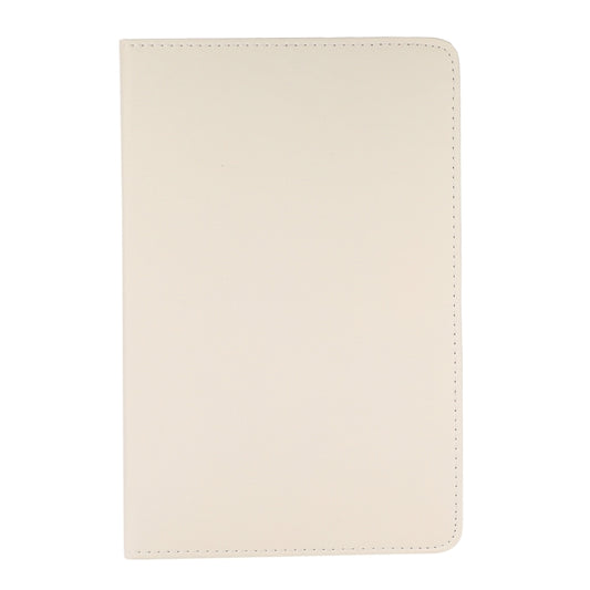 For Samsung Galaxy Tab A9+ / Tab A11+ Litchi Texture 360 Degrees Rotation Holder Leather Tablet Case(White) by bashfashion