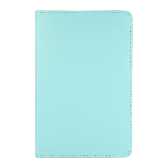 For Samsung Galaxy Tab A9+ / Tab A11+ Litchi Texture 360 Degrees Rotation Holder Leather Tablet Case(Sky Blue) by bashfashion