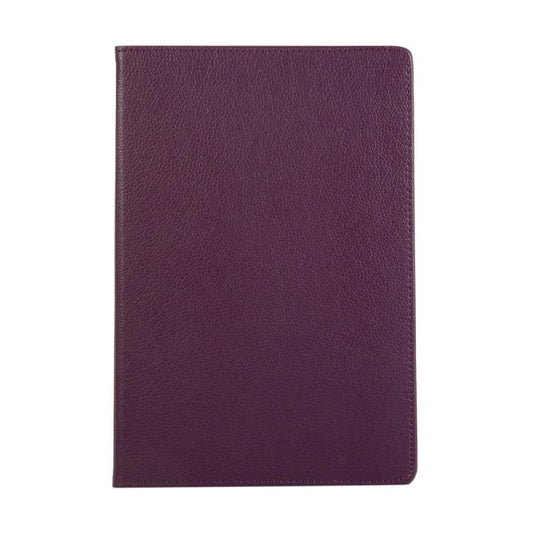For Samsung Galaxy Tab S10 FE+ Litchi Texture 360 Degrees Rotation Holder Leather Tablet Case(Purple) by bashfashion