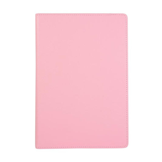 For Samsung Galaxy Tab S10 FE+ Litchi Texture 360 Degrees Rotation Holder Leather Tablet Case(Pink) by bashfashion