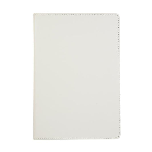 For Samsung Galaxy Tab S10 FE+ Litchi Texture 360 Degrees Rotation Holder Leather Tablet Case(White) by bashfashion
