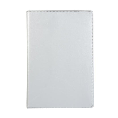For Samsung Galaxy Tab S10 FE+ Litchi Texture 360 Degrees Rotation Holder Leather Tablet Case(Silver) by bashfashion