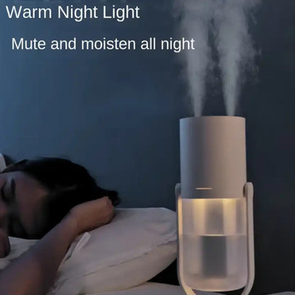 S07 Multi-mode Wireless Double Jet Humidifier(White) by bashfashion