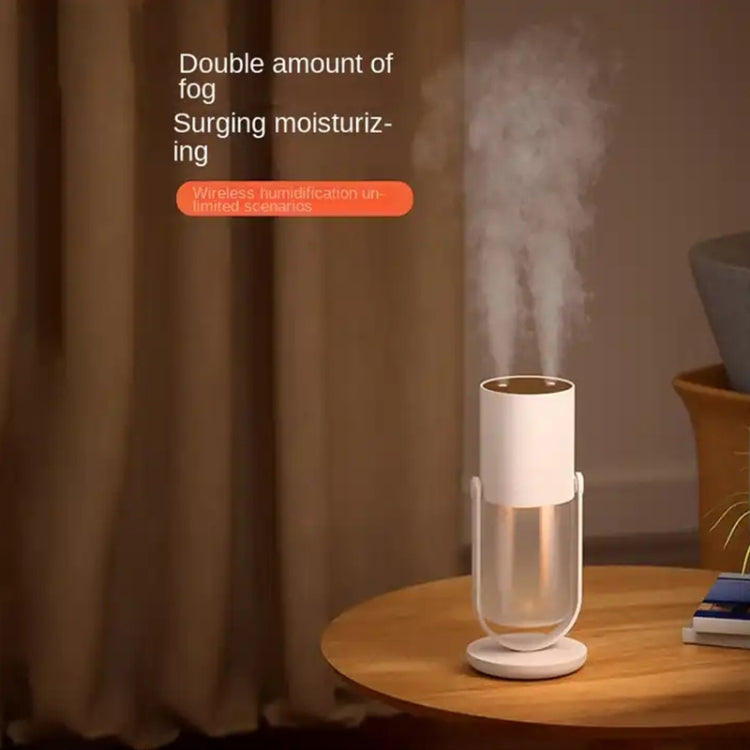 S07 Multi-mode Wireless Double Jet Humidifier(White) by bashfashion