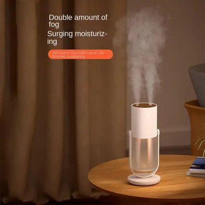 S07 Multi-mode Wireless Double Jet Humidifier(White) by bashfashion