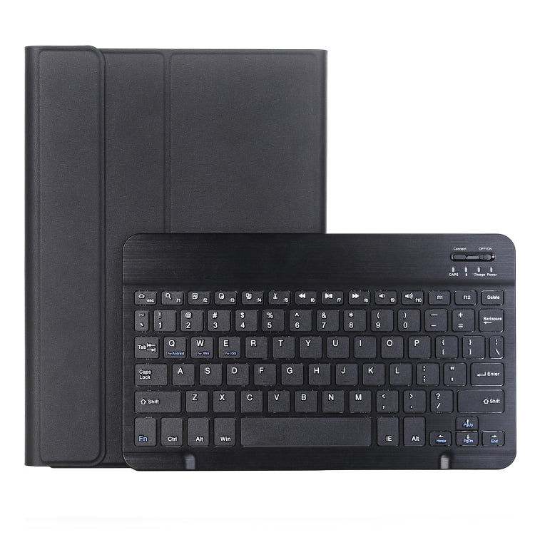 For Samsung Galaxy Tab S10 Lite / S10 FE / S9 FE A710B Candy Color TPU Bluetooth Keyboard Leather Tablet Case with Pen Holder(Black) by bashfashion