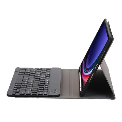 For Samsung Galaxy Tab S10 Lite / S10 FE / S9 FE A710B Candy Color TPU Bluetooth Keyboard Leather Tablet Case with Pen Holder(Black) by bashfashion