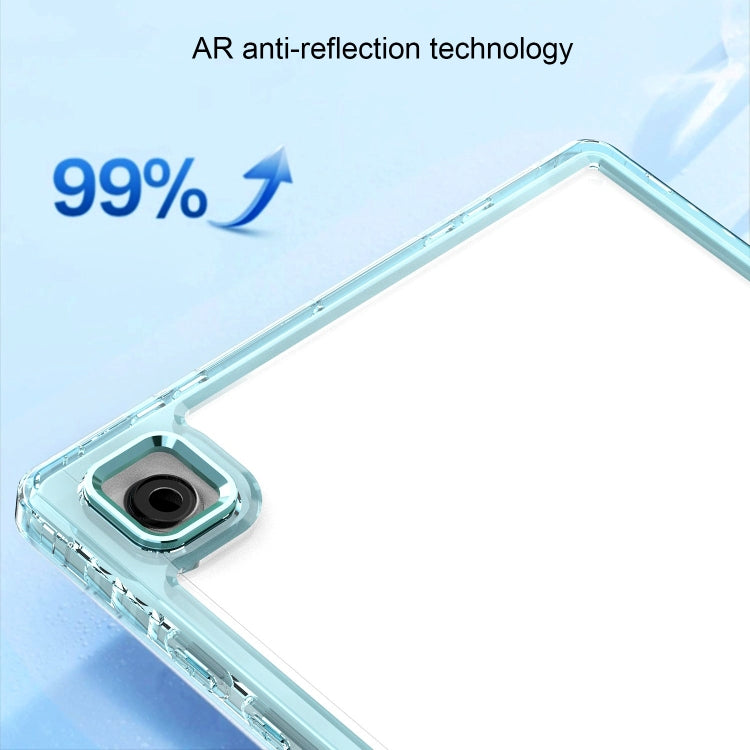 For Samsung Galaxy Tab A8 Clear Acrylic Shockproof Tablet Case(Baby Blue) by bashfashion
