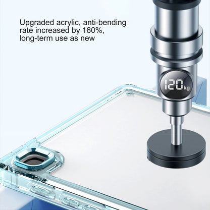 For Samsung Galaxy Tab A7 Lite Clear Acrylic Shockproof Tablet Case(Baby Blue) by bashfashion