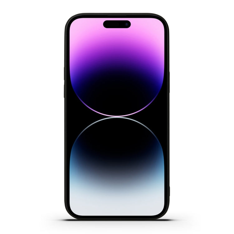 For iPhone 15 Pro Denior PU Dual Card Slot Back Cover Phone Case(Blue) by Denior