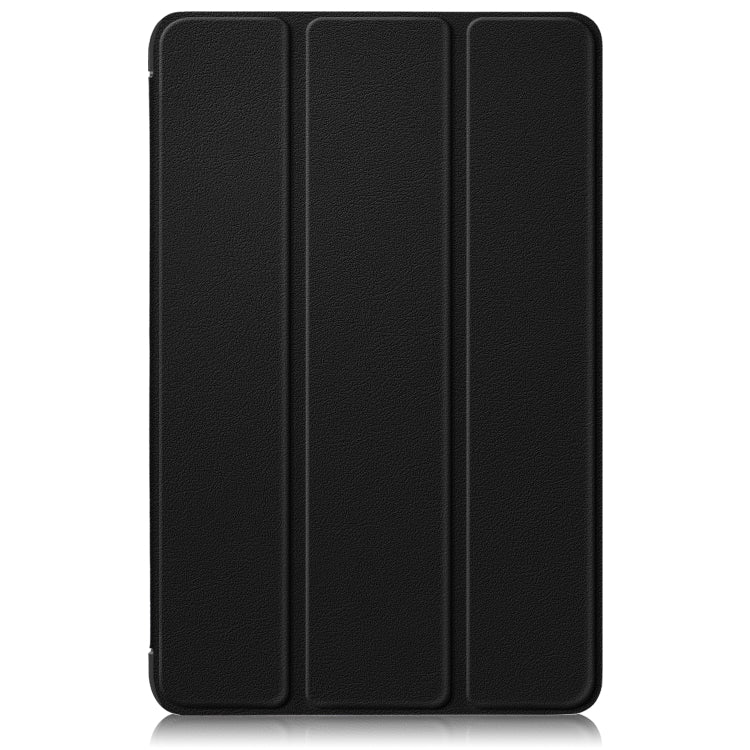 For Lenovo Tab M10 5G 10.6 3-folding Leather Smart Tablet Case(Black) by bashfashion