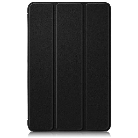 For Lenovo Tab M10 5G 10.6 3-folding Leather Smart Tablet Case(Black) by bashfashion