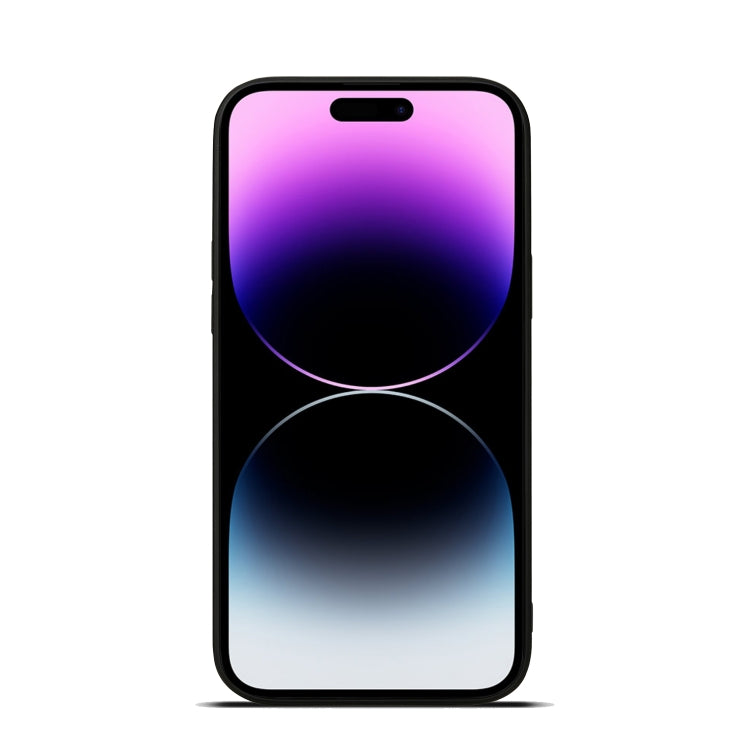 For iPhone 15 Pro Denior PU Single Card Slot Holder Phone Case(Red) by Denior