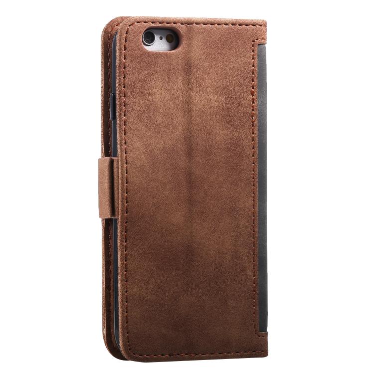 For iPhone 16e Retro Splicing Horizontal Flip Leather Phone Case(Grey) by bashfashion