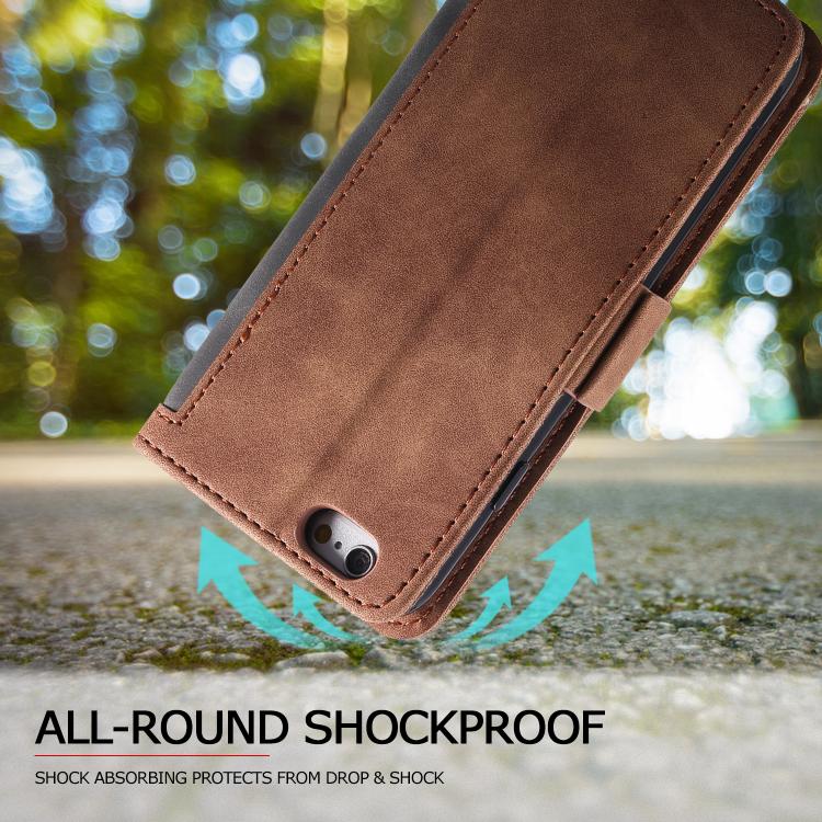 For iPhone 16e Retro Splicing Horizontal Flip Leather Phone Case(Grey) by bashfashion