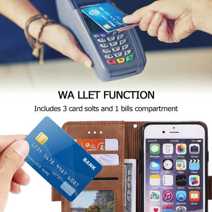 For iPhone 16e Retro Splicing Horizontal Flip Leather Phone Case(Grey) by bashfashion