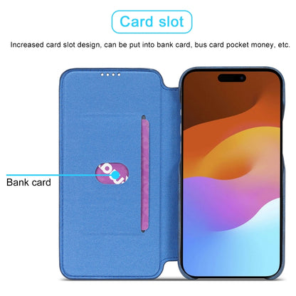 For iPhone 15 Plus LC.IMEEKE Hon Ancient Series Flip Leather Phone Case(Blue) by LC.IMEEKE